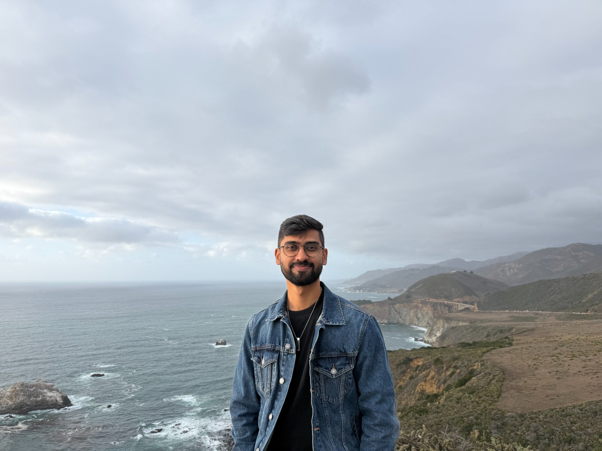 Standing along the dramatic California coastline